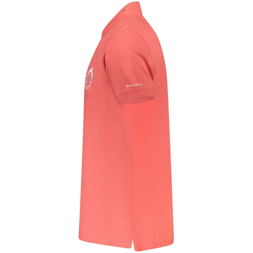 Trussardi Pink Cotton Men Polo Shirt -   -  Trussardi.