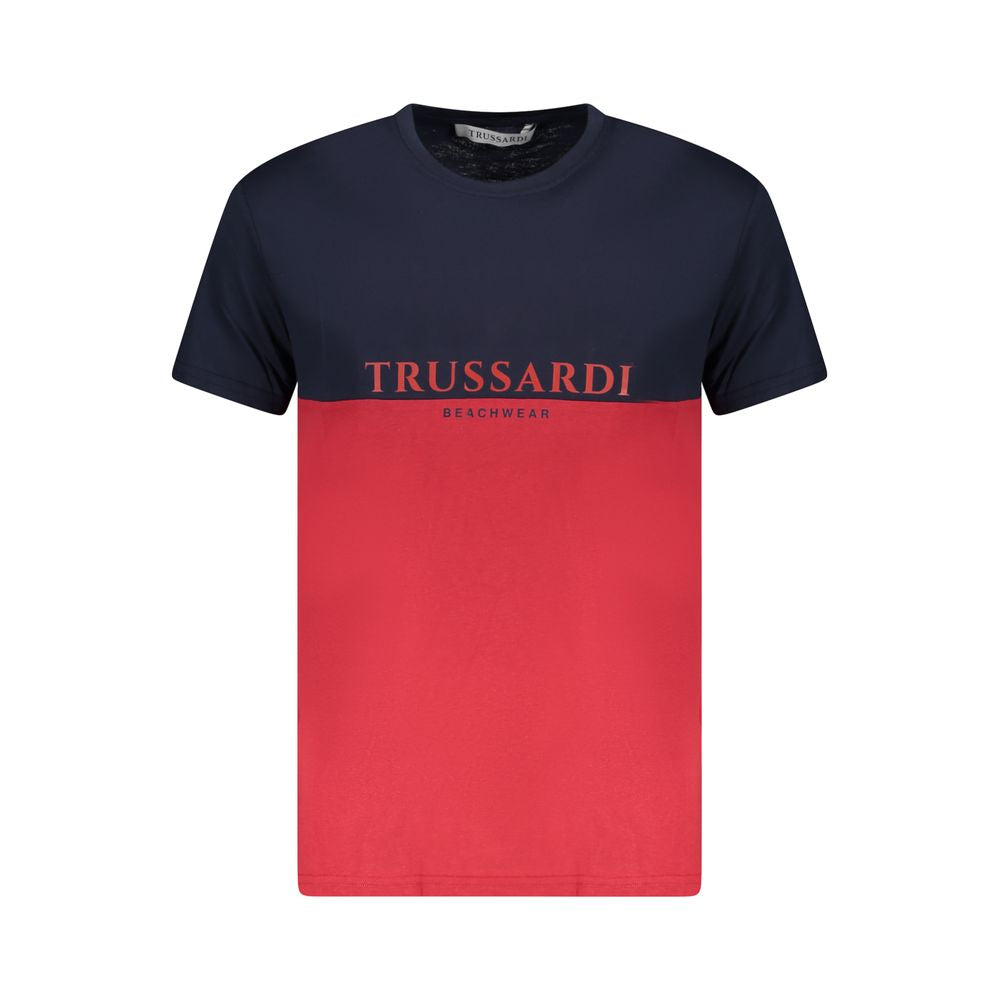 Trussardi Red Cotton Men T-Shirt -   -  Trussardi.