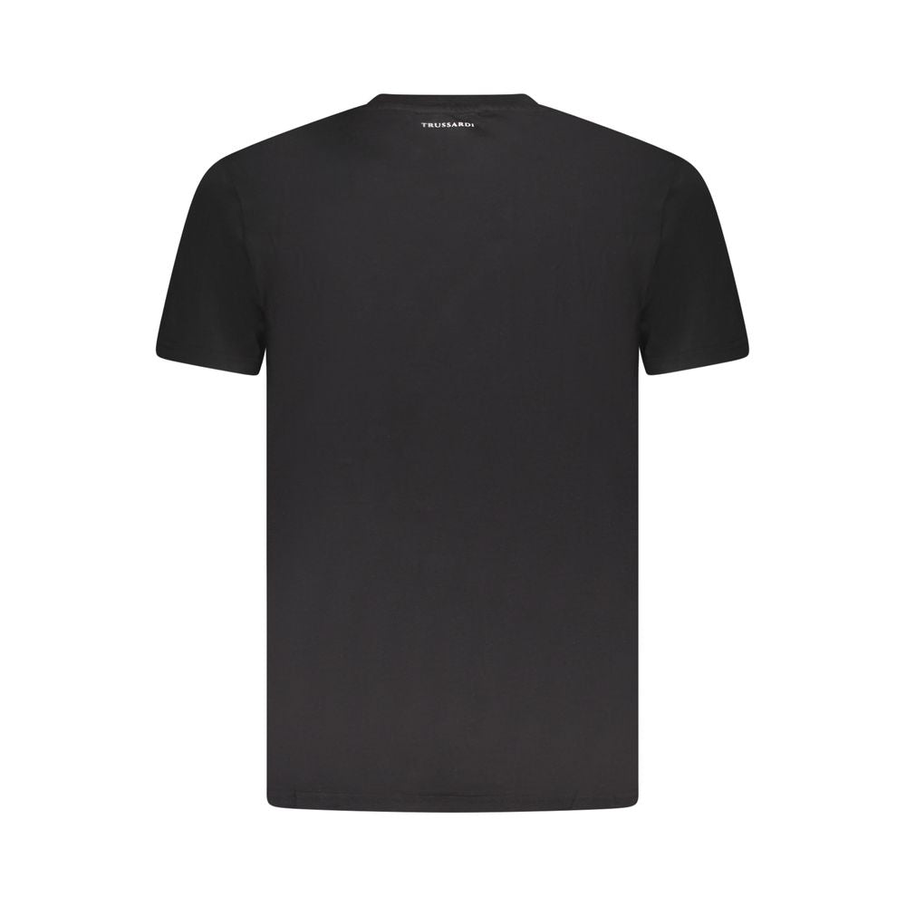 Trussardi Black Cotton Men T-Shirt -   -  Trussardi.