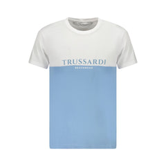 Trussardi Light Blue Cotton Men T-Shirt -   -  Trussardi.