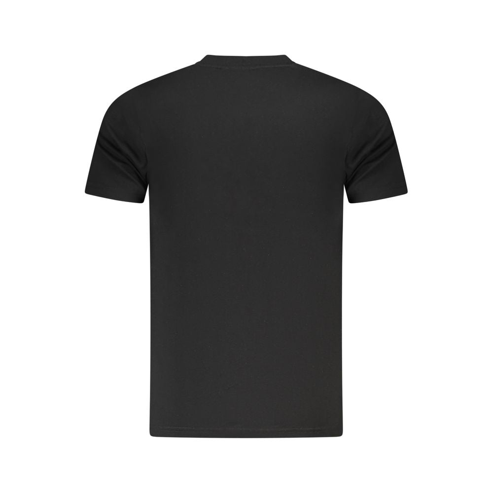 Cavalli Class Black Cotton Men T-Shirt -   -  Cavalli Class.