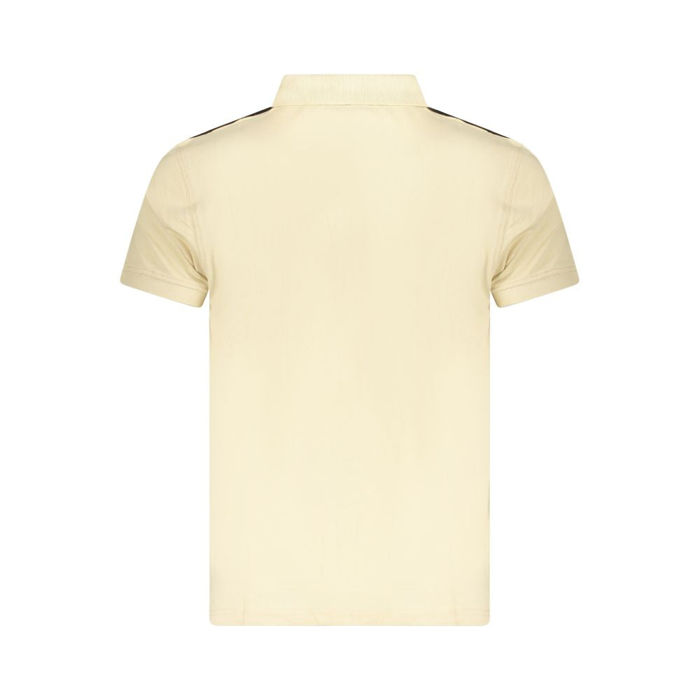 Cavalli Class Beige Cotton Men Polo Shirt -   -  Cavalli Class.