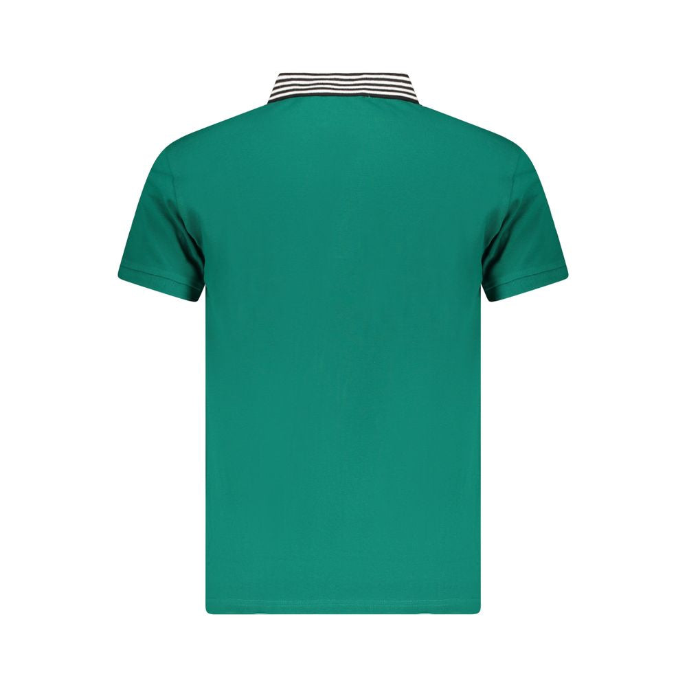Cavalli Class Green Cotton Men Polo Shirt -   -  Cavalli Class.