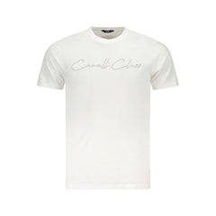 Cavalli Class White Cotton Mens TShirt -   -  Cavalli Class.