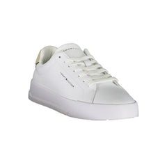 Tommy Hilfiger White Leather Men Sneaker -   -  Tommy Hilfiger.