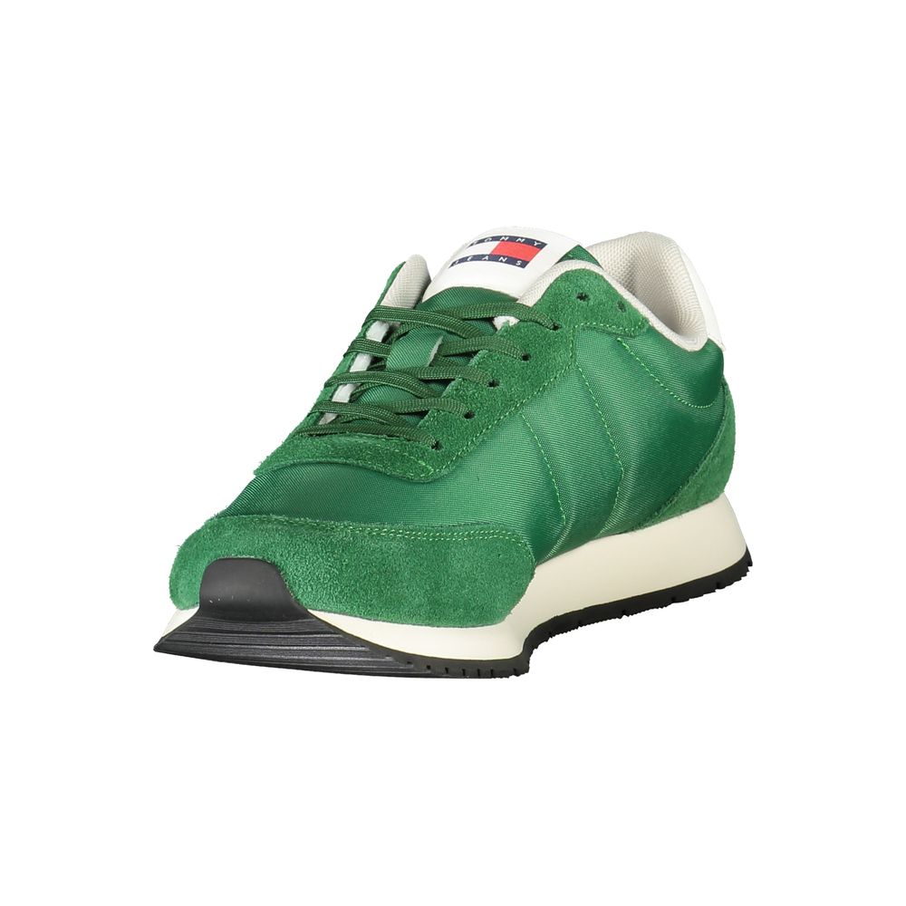 Tommy Hilfiger Green Polyester Men Sneaker -   -  Tommy Hilfiger.