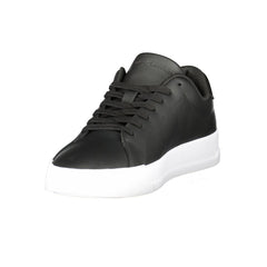 Tommy Hilfiger Black Leather Men Sneaker -   -  Tommy Hilfiger.