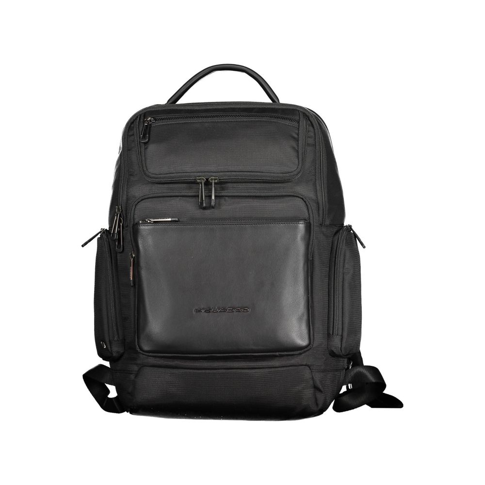 Piquadro Black Recycled Polyethylene Men Backpack -   -  Piquadro.