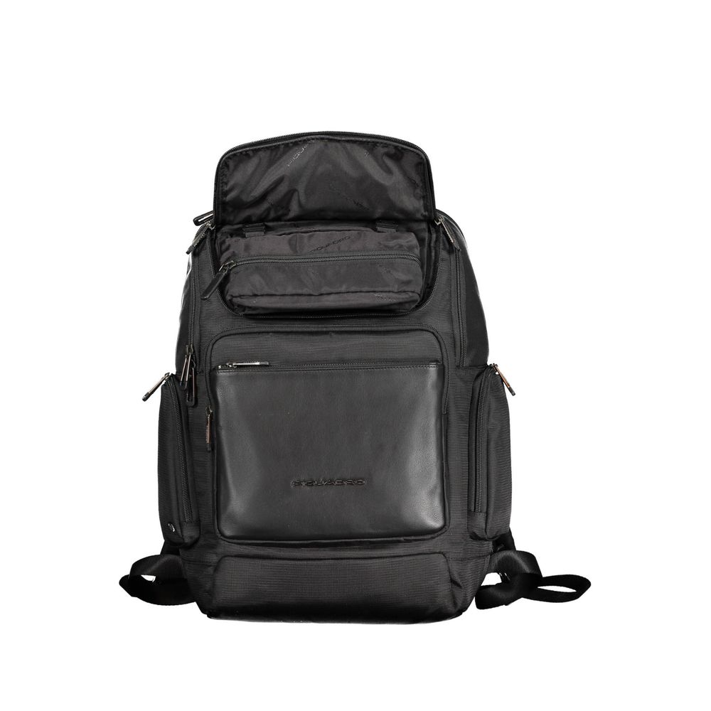 Piquadro Black Recycled Polyethylene Men Backpack -   -  Piquadro.