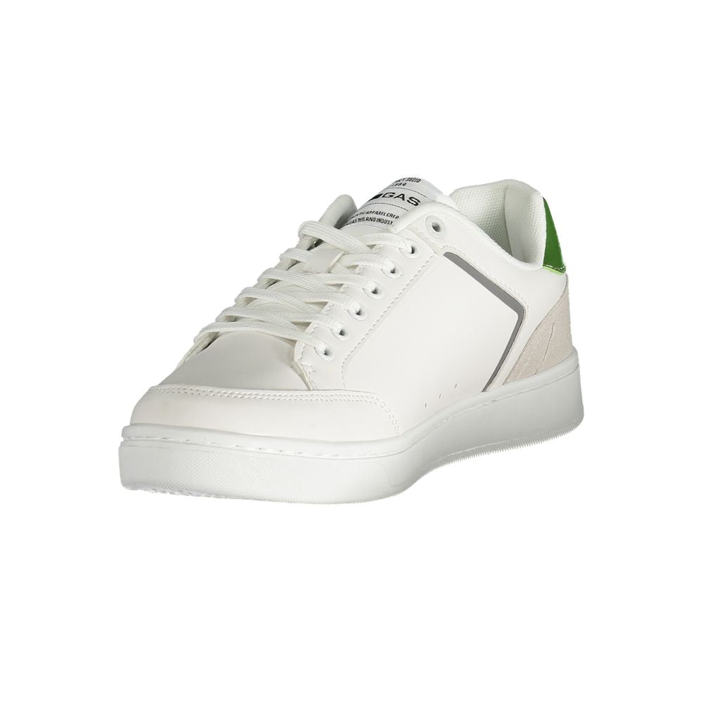 Gas White Polyester Men Sneaker -   -  Gas.