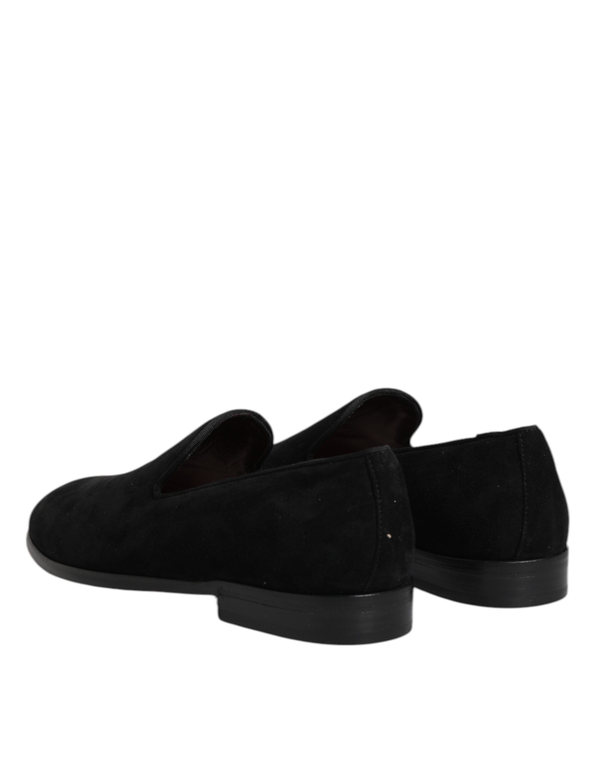 Dolce & Gabbana Black Suede Slip On Loafers Formal Shoes -   -  Dolce & Gabbana.