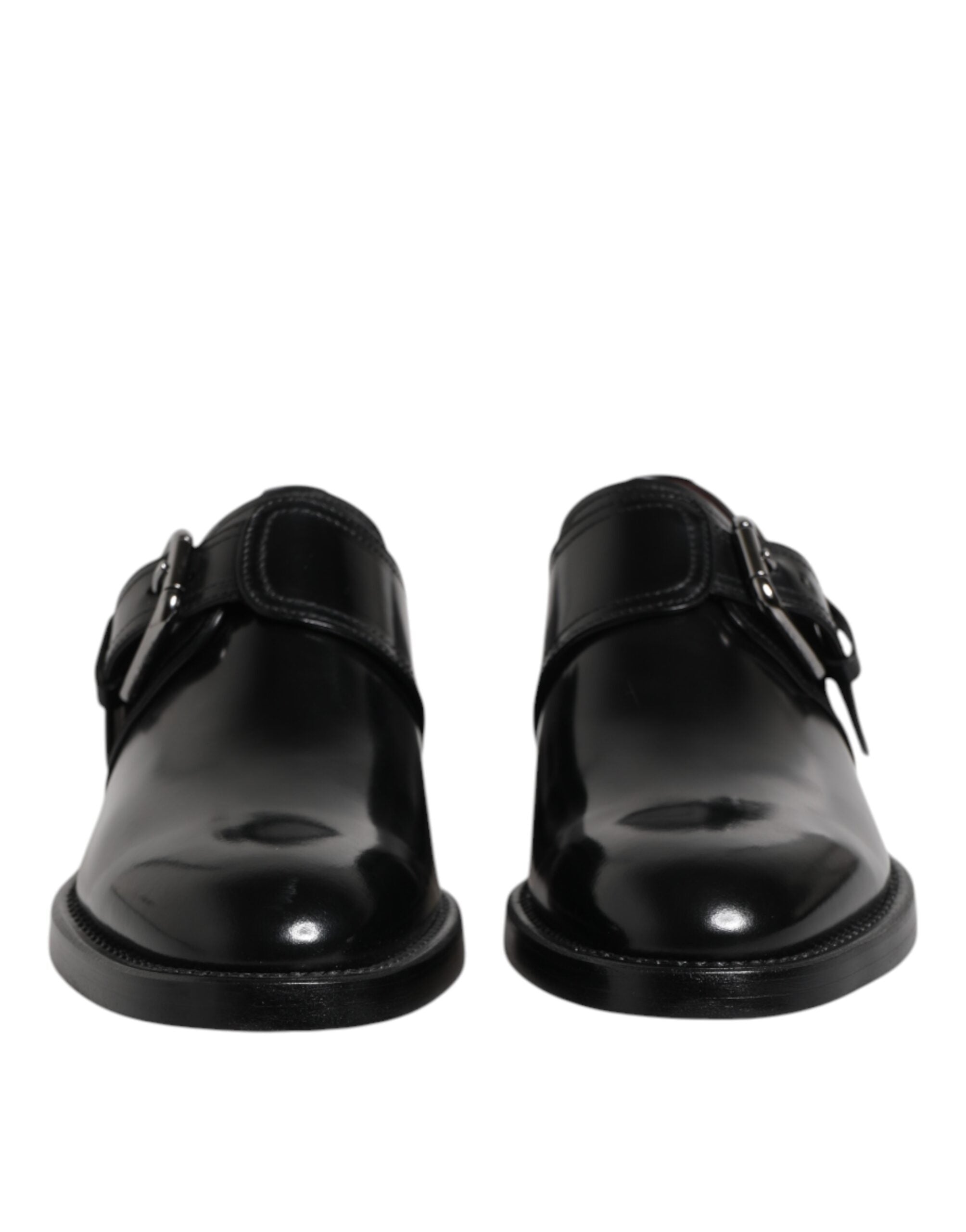 Dolce & Gabbana Black Leather Monk Strap Derby Formal Shoes -   -  Dolce & Gabbana.