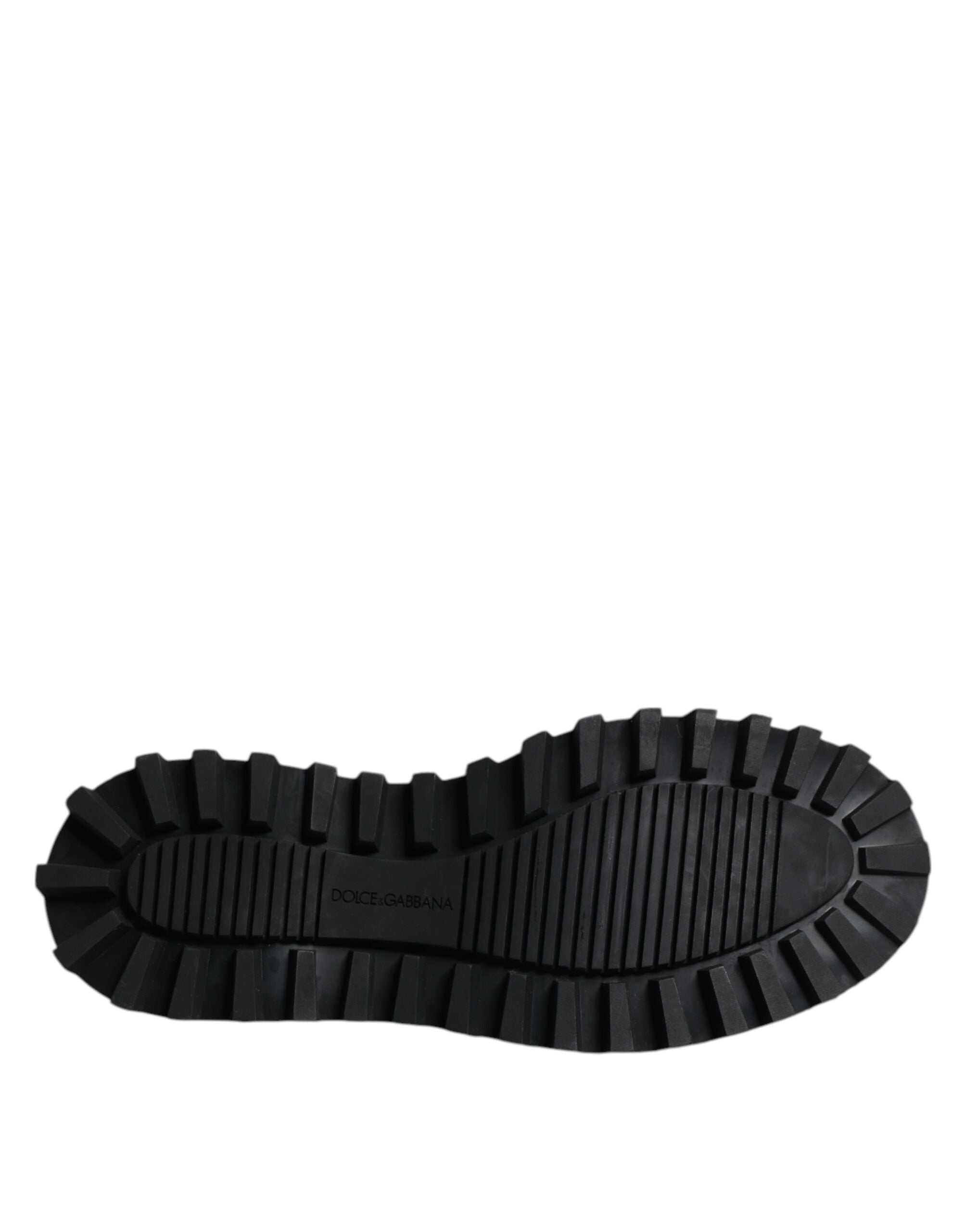 Dolce & Gabbana Black Leather Lace Up Derby Men Dress Shoes -   -  Dolce & Gabbana.