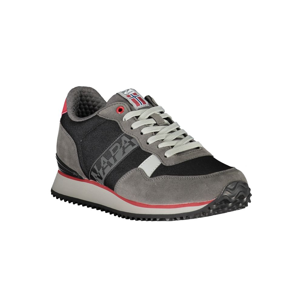 Napapijri Sleek Black Lace-Up Sport Sneakers -   -  Napapijri.