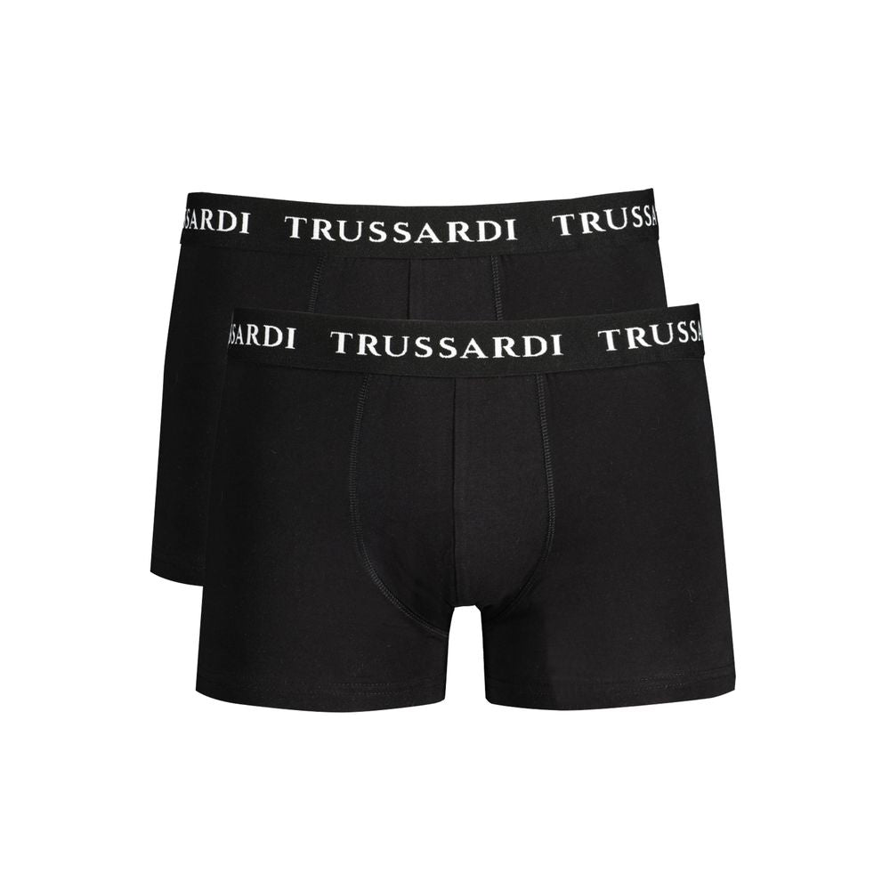 Trussardi Black Cotton Underwear -   -  Trussardi.