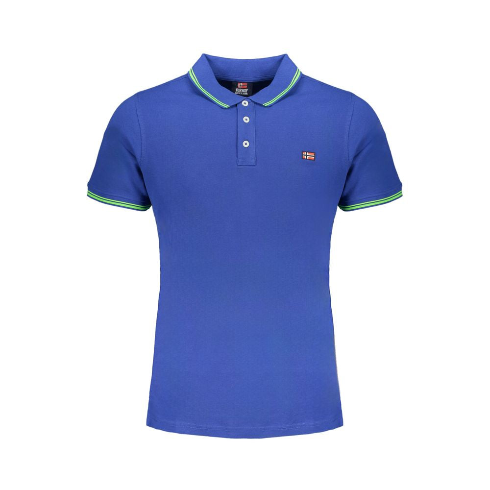 Norway 1963 Blue Cotton Polo Shirt -   -  Norway 1963.