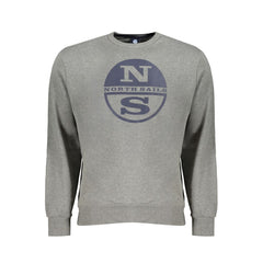 North Sails Gray Cotton Men Sweater -   -  North Sails.