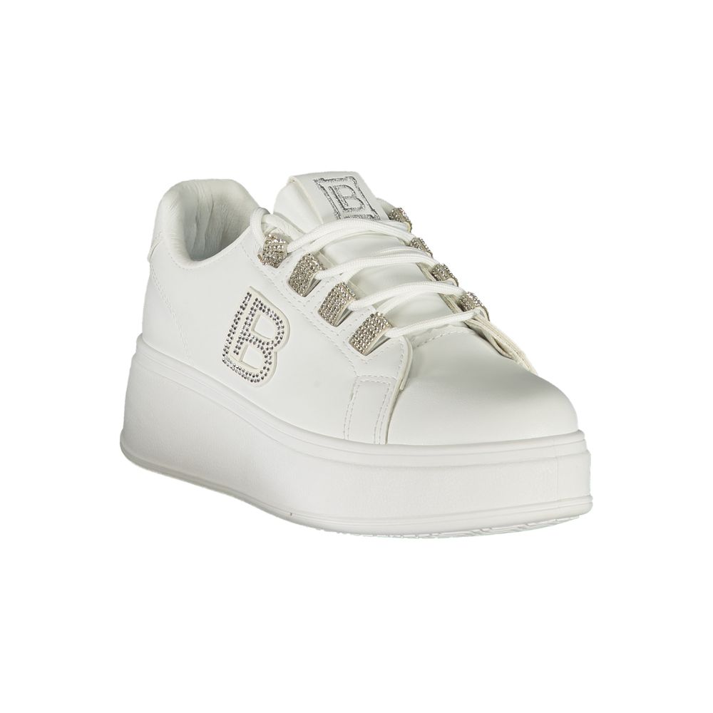 Laura Biagiotti White Polyester Women Sneaker -   -  Laura Biagiotti.