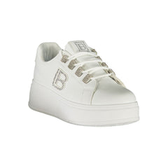 Laura Biagiotti White Polyester Women Sneaker -   -  Laura Biagiotti.