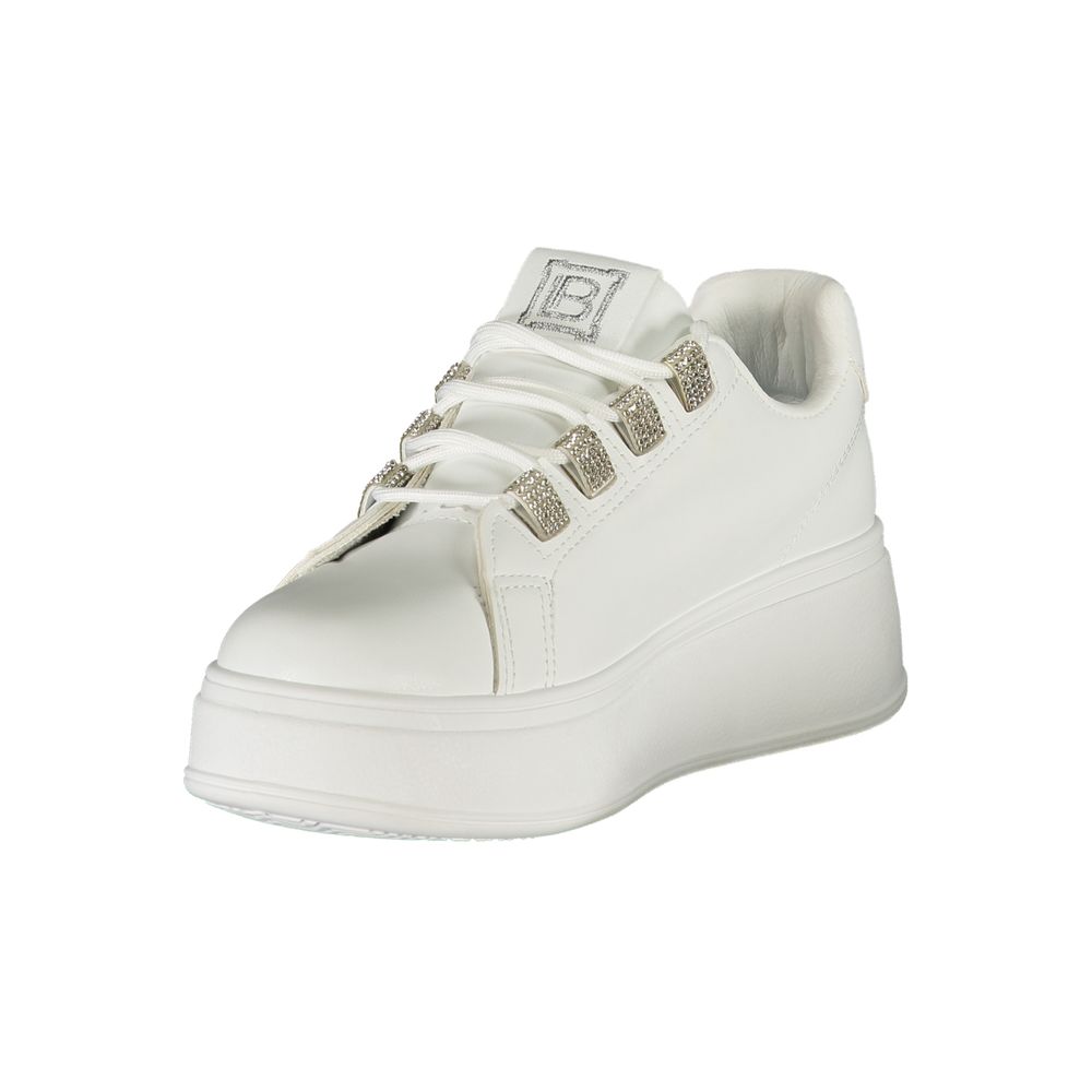 Laura Biagiotti White Polyester Women Sneaker -   -  Laura Biagiotti.