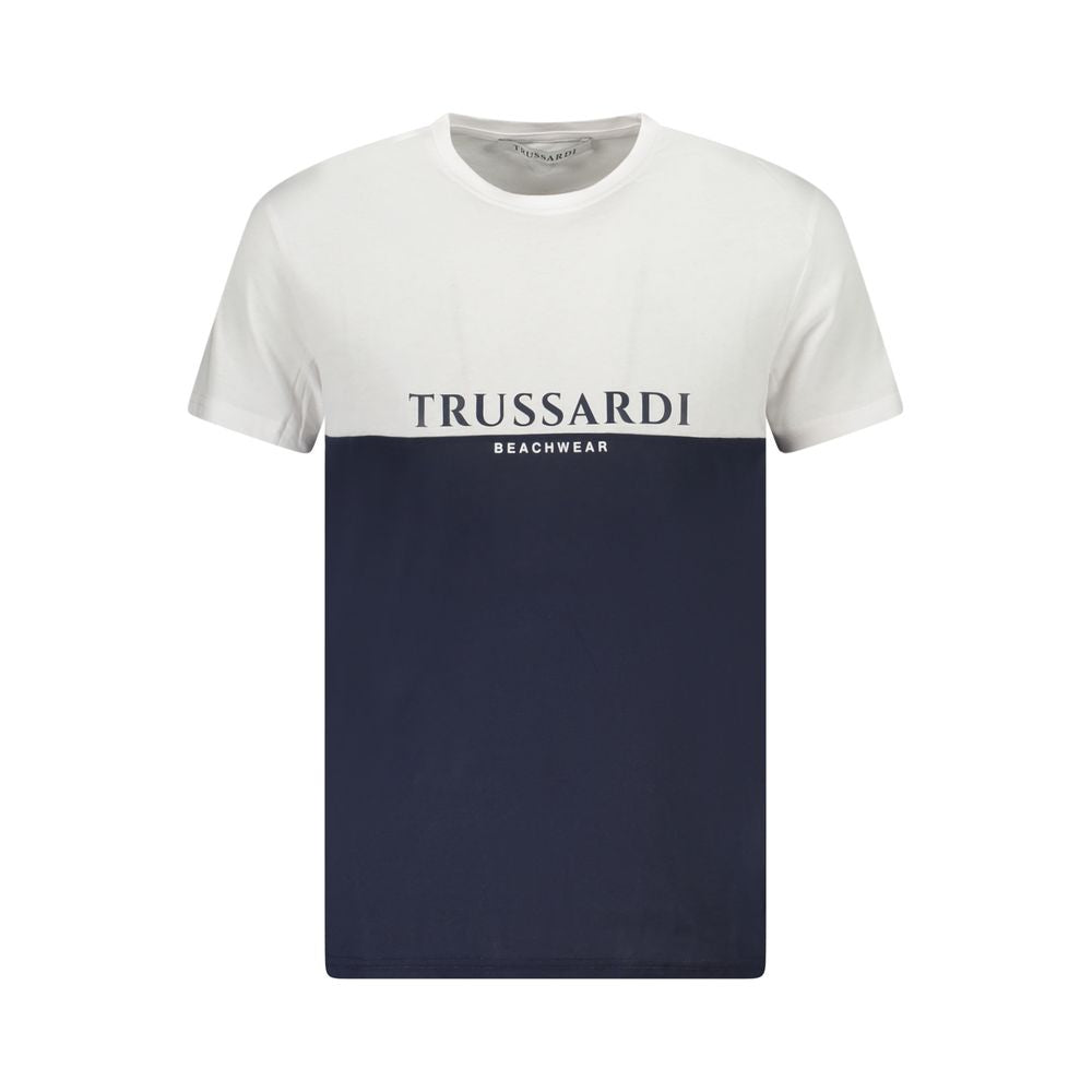Trussardi White Cotton Men T-Shirt -   -  Trussardi.