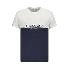 Trussardi White Cotton Men T-Shirt -   -  Trussardi.