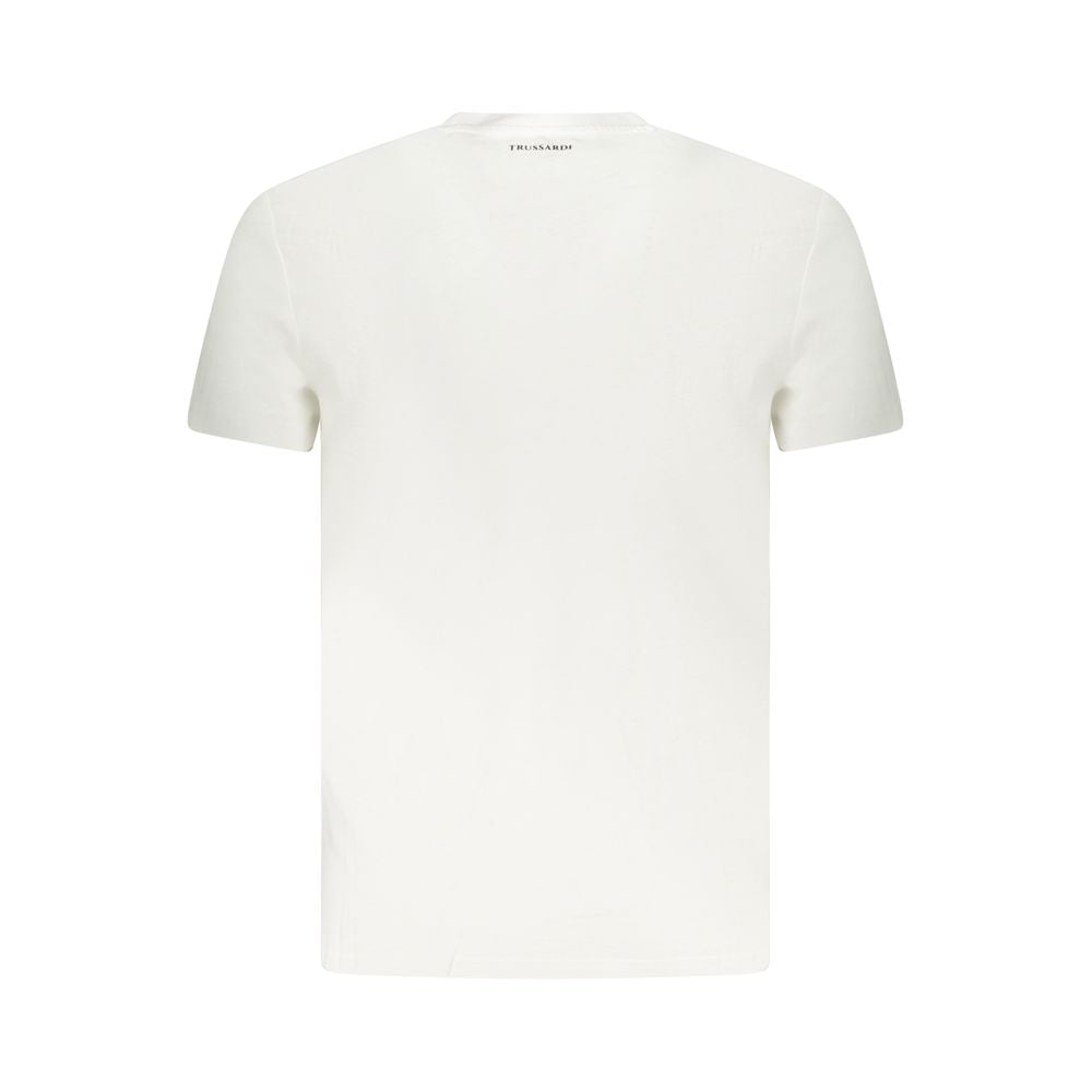 Trussardi White Cotton Men T-Shirt -   -  Trussardi.
