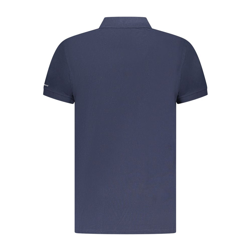 Trussardi Blue Cotton Men Polo Shirt -   -  Trussardi.