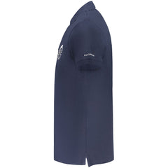 Trussardi Blue Cotton Men Polo Shirt -   -  Trussardi.