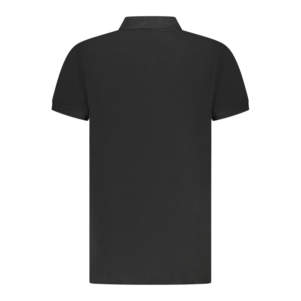 Cavalli Class Black Cotton Men Polo Shirt -   -  Cavalli Class.