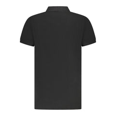 Cavalli Class Black Cotton Men Polo Shirt -   -  Cavalli Class.