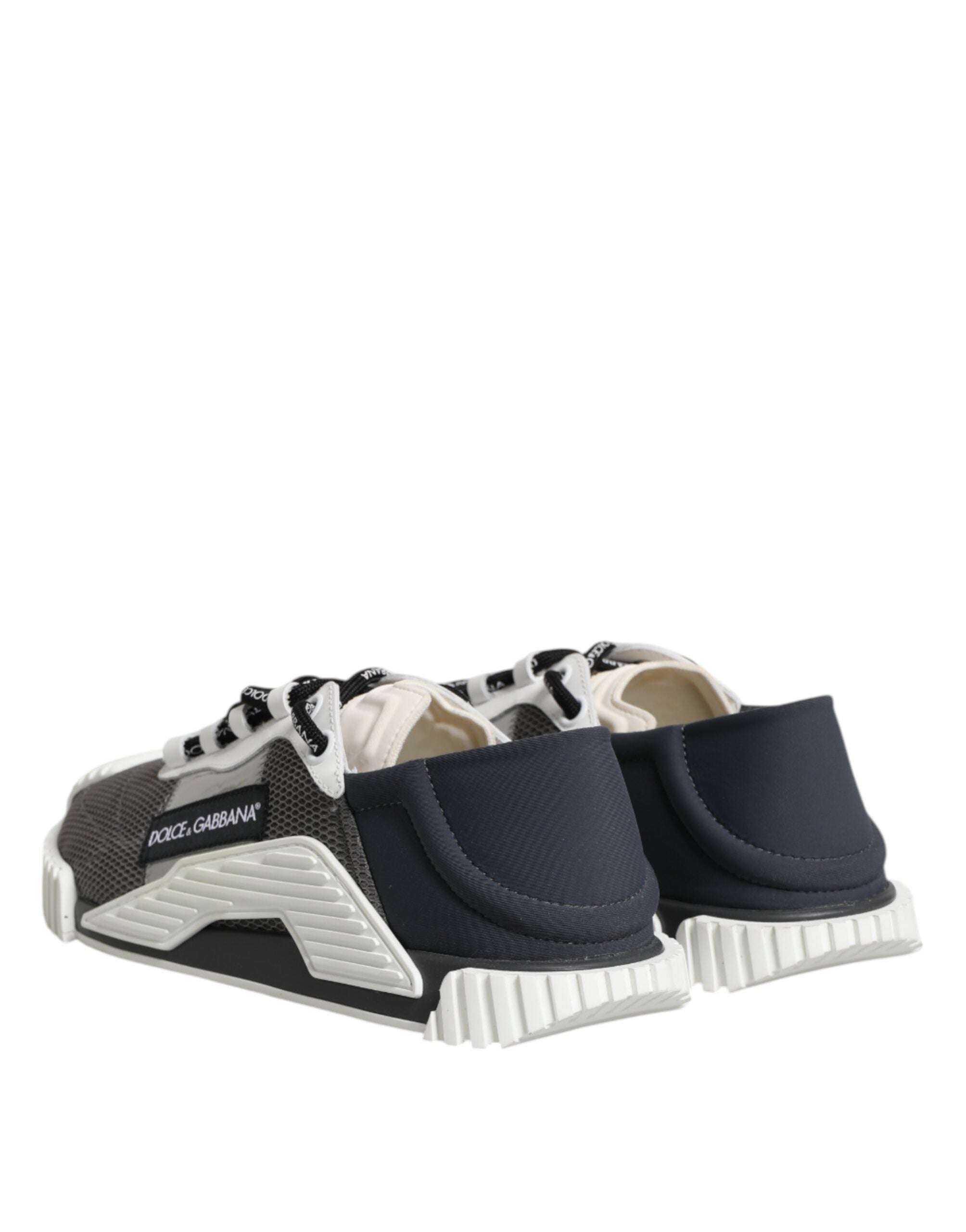 Dolce & Gabbana Gray Lace Up Low Top NS1 Sneakers Shoes -   -  Dolce & Gabbana.
