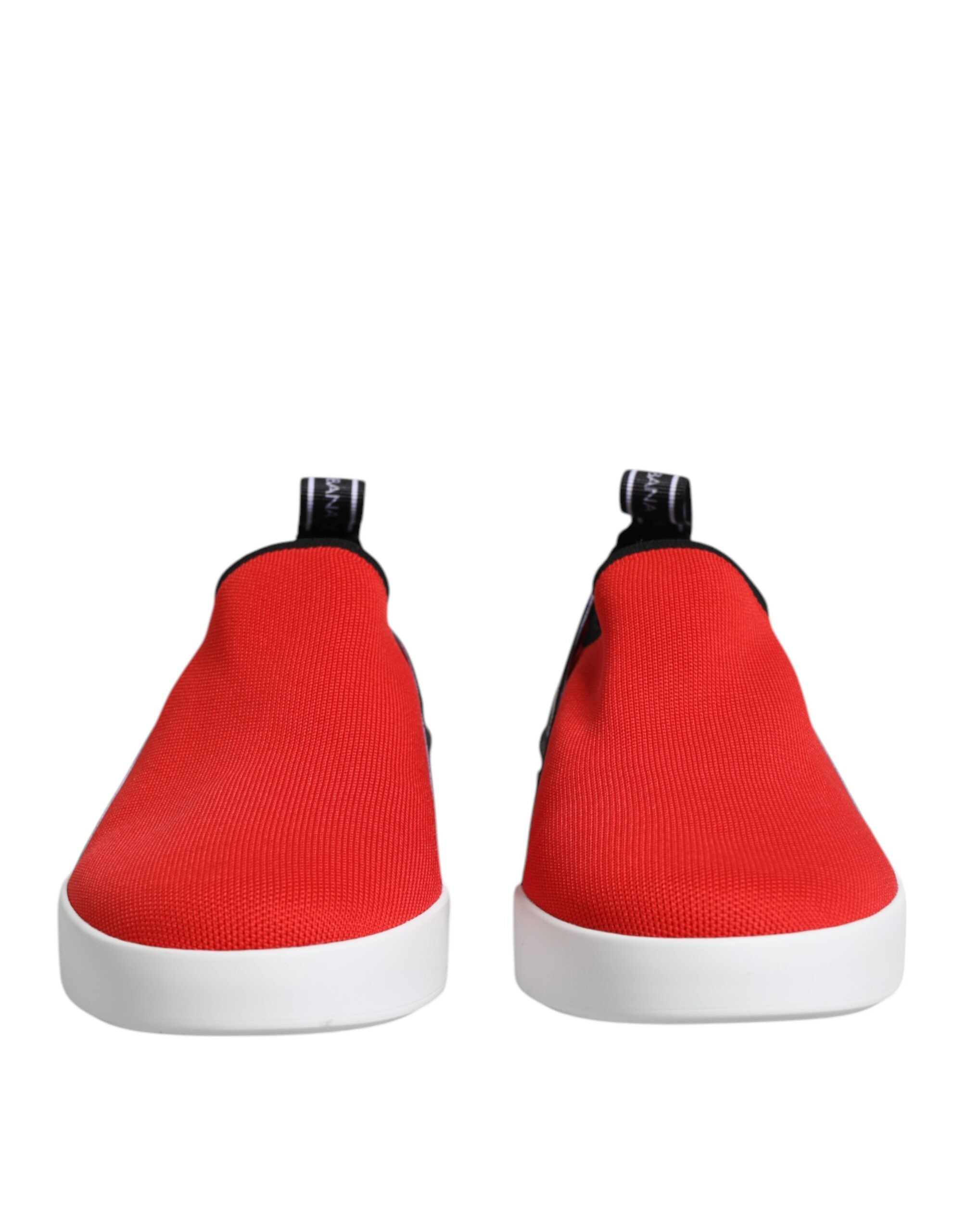 Dolce & Gabbana Red Logo Low Top Slip On Men Sneakers Shoes -   -  Dolce & Gabbana.