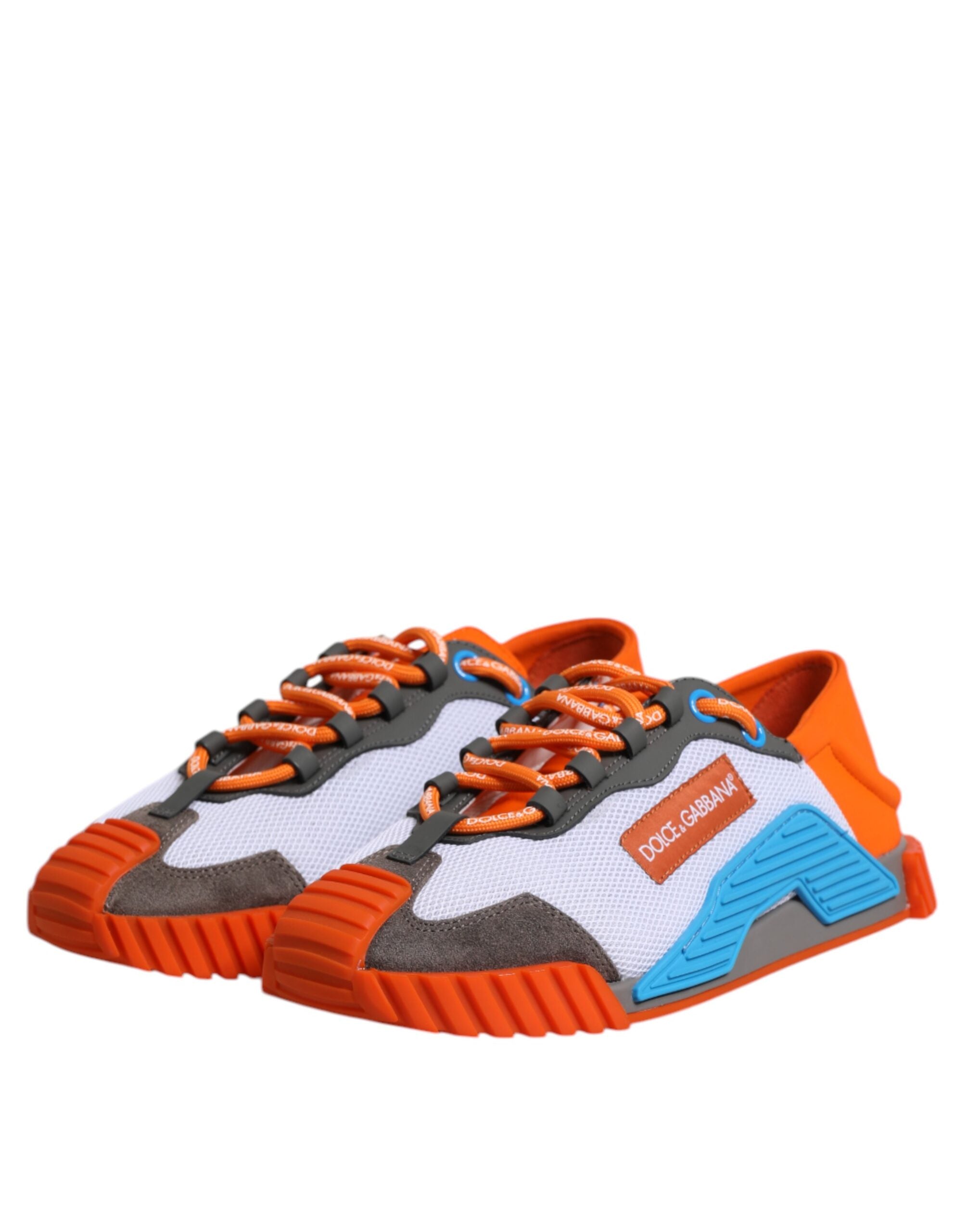 Dolce & Gabbana Multicolor Lace Up Low Top NS1 Sneakers Shoes -   -  Dolce & Gabbana.