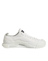Dolce & Gabbana White Logo Print Lace Up Low Top Sneakers Shoes -   -  Dolce & Gabbana.