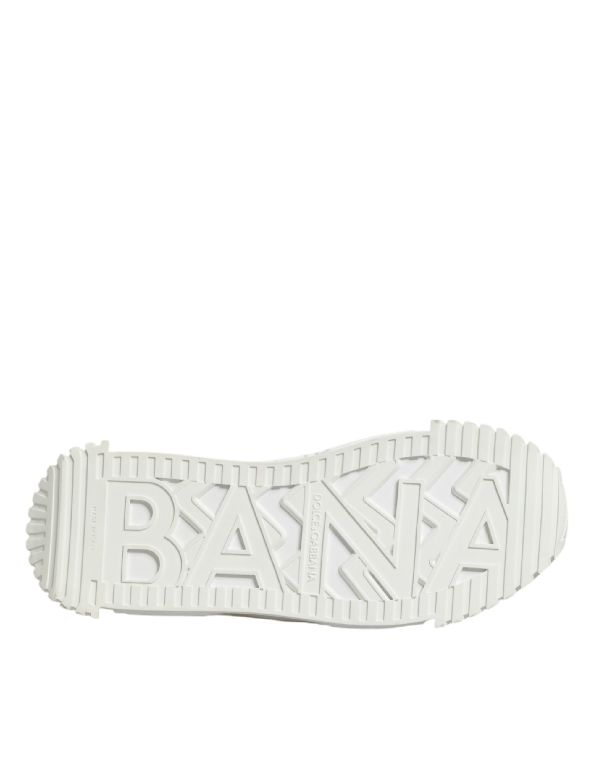 Dolce & Gabbana White Logo Print Lace Up Low Top Sneakers Shoes -   -  Dolce & Gabbana.