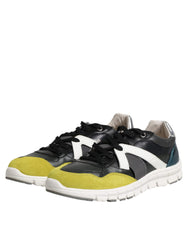 Dolce & Gabbana Multicolor Lace Up Low Top Men Sneakers Shoes -   -  Dolce & Gabbana.