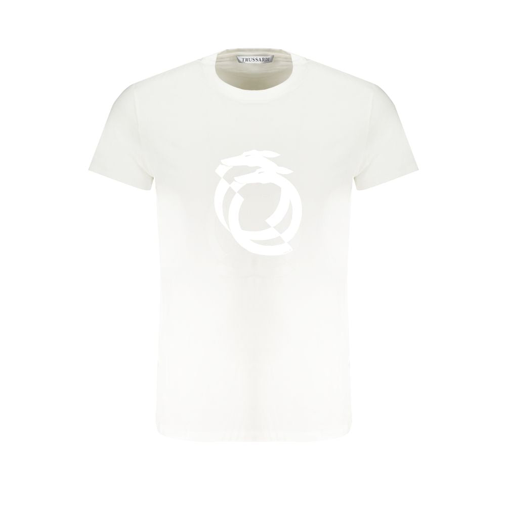 Trussardi White Cotton T-Shirt -   -  Trussardi.