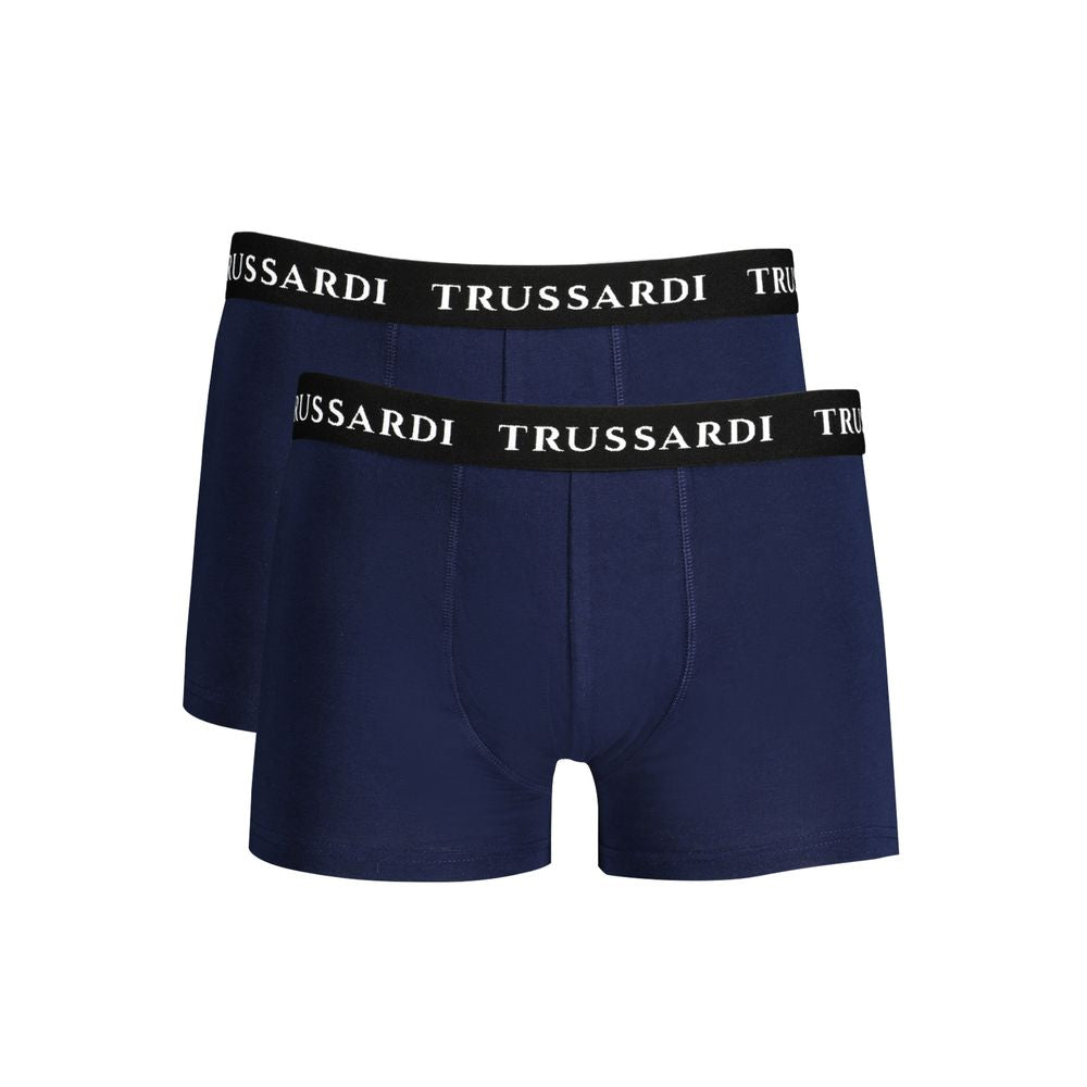 Trussardi Blue Cotton Underwear -   -  Trussardi.
