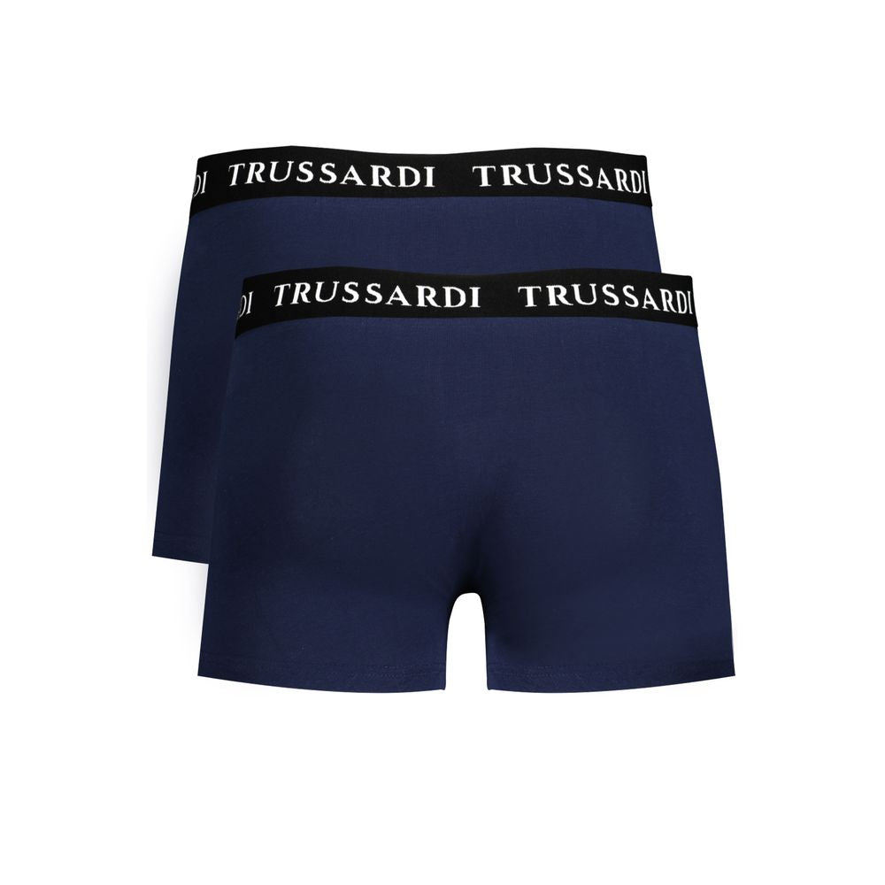 Trussardi Blue Cotton Underwear -   -  Trussardi.
