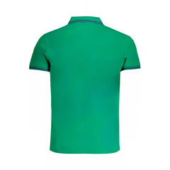 Cavalli Class Green Cotton Polo Shirt -   -  Cavalli Class.