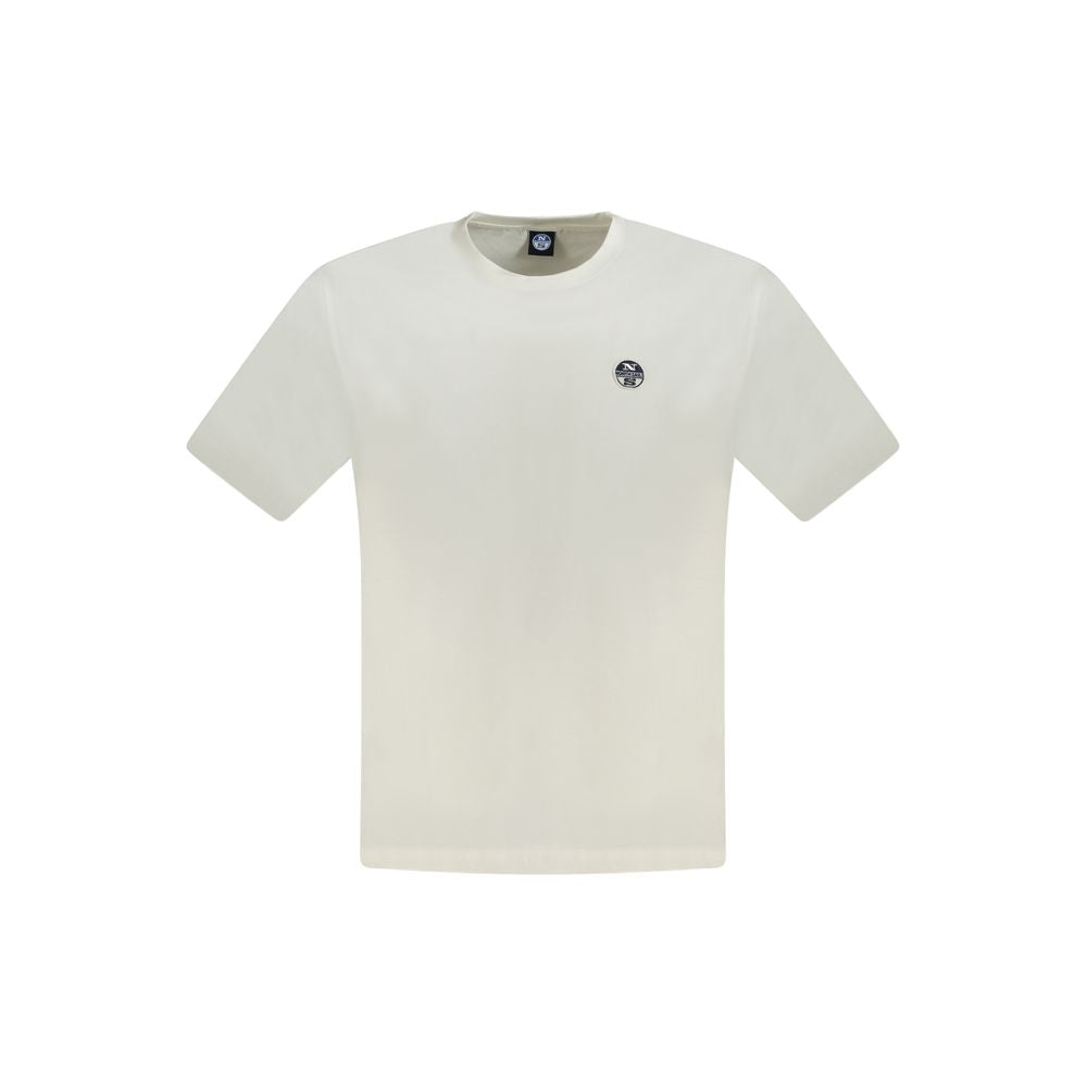 North Sails White Cotton Men T-Shirt -   -  North Sails.
