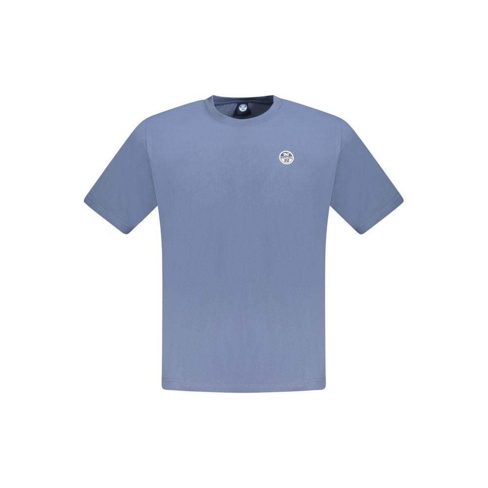 North Sails Blue Cotton Men T-Shirt -   -  North Sails.