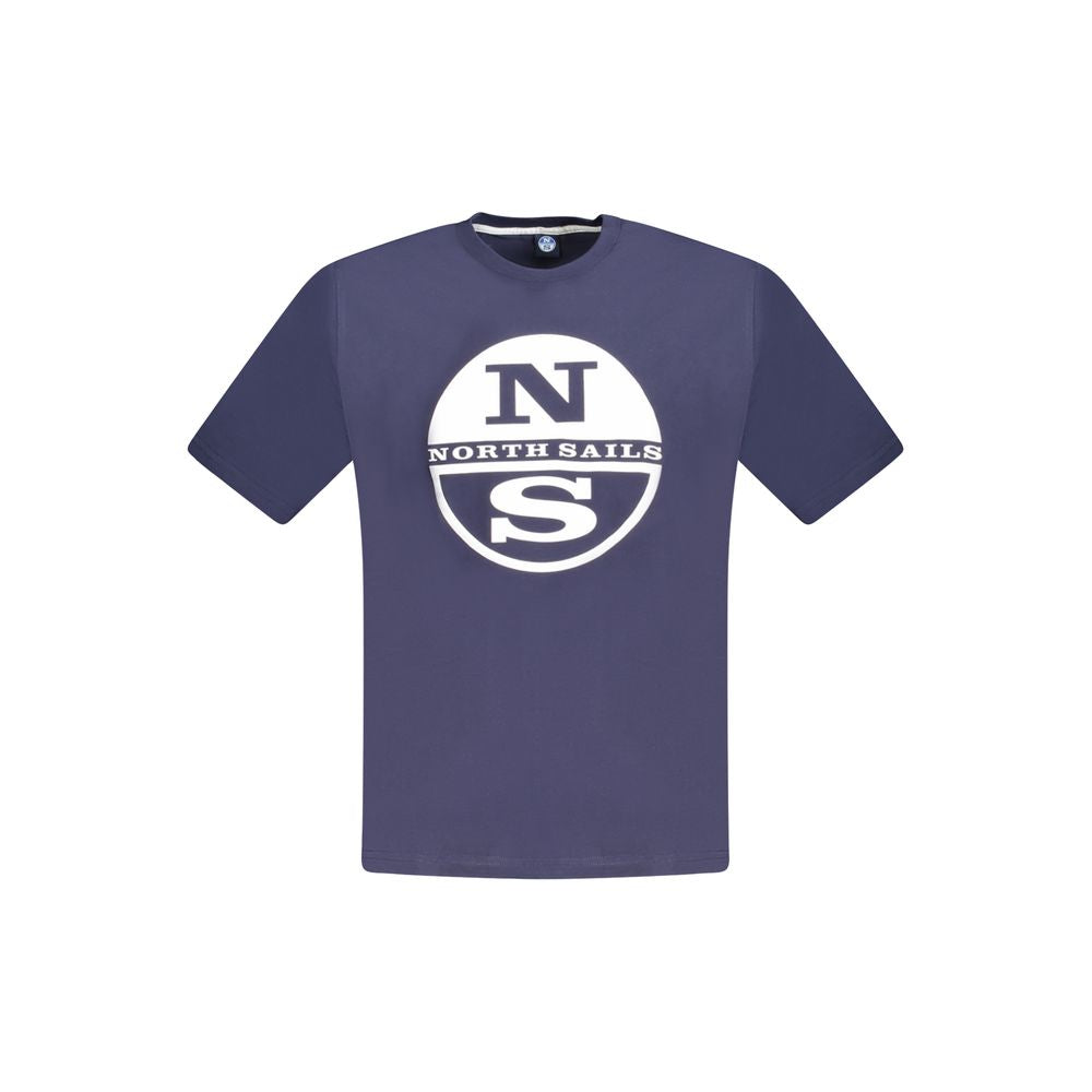 North Sails Blue Cotton Men T-Shirt -   -  North Sails.