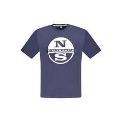 North Sails Blue Cotton Men T-Shirt -   -  North Sails.