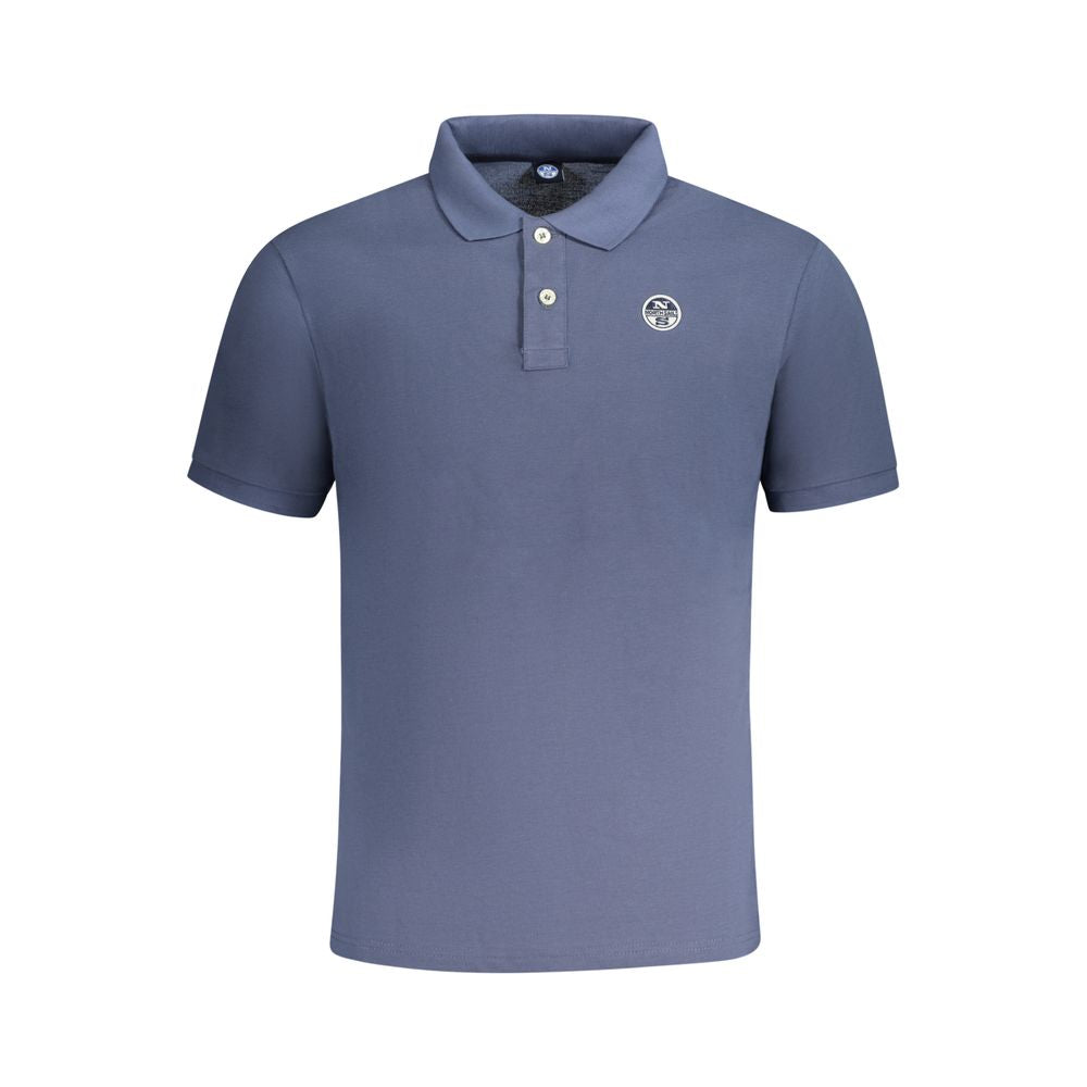 North Sails Blue Cotton Men Polo Shirt -   -  North Sails.