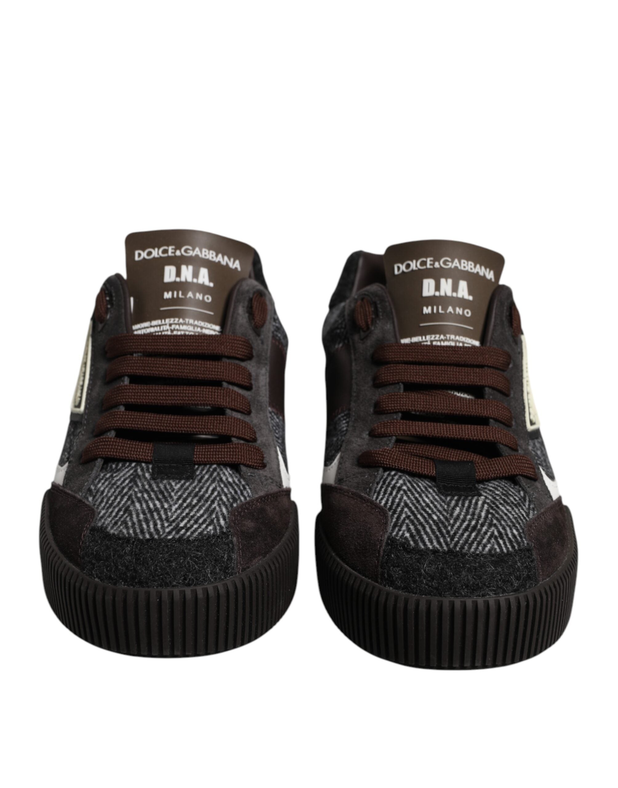 Dolce & Gabbana Multicolor Leather Low Top Sneakers Shoes -   -  Dolce & Gabbana.