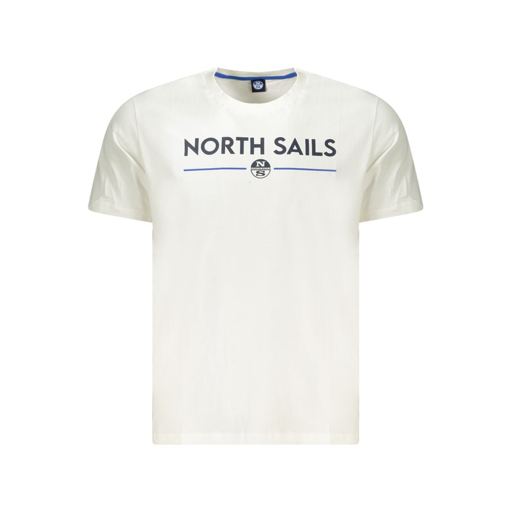 North Sails White Cotton Men T-Shirt -   -  North Sails.