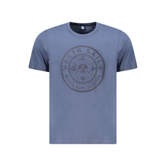 North Sails Blue Cotton Men T-Shirt -   -  North Sails.