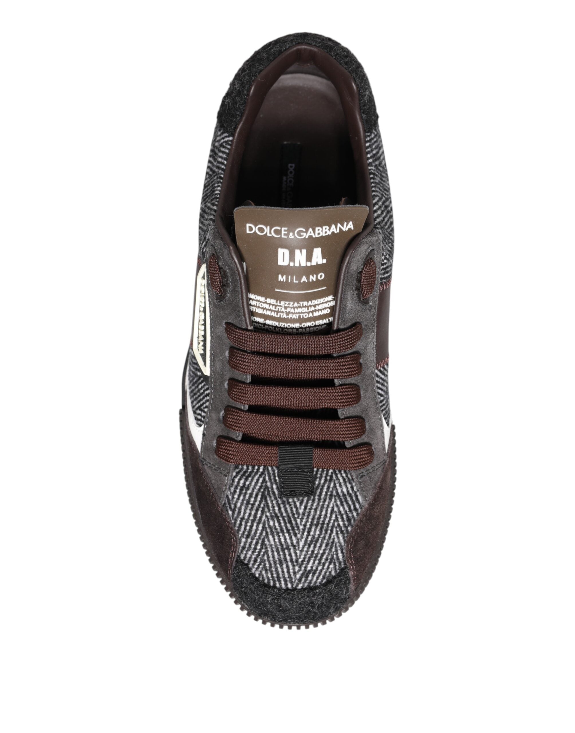 Dolce & Gabbana Multicolor Leather Low Top Sneakers Shoes -   -  Dolce & Gabbana.